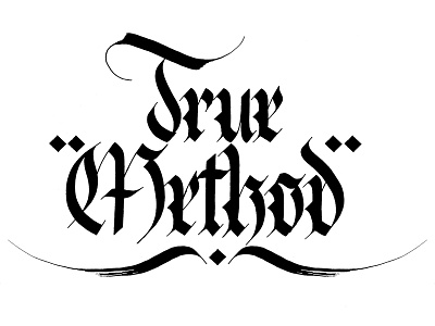 True Method calligraphy handletters jato jatonez logo script