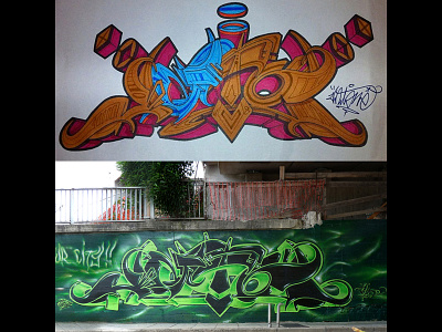 From sketch 2 Wall design graffiti handletters handstyle jato jatonez lettering letters spray writing