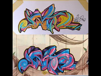 Sketch 2 Wall design graffiti handletters handstyle jato jatonez lettering letters sketch sketch2wall spray writing