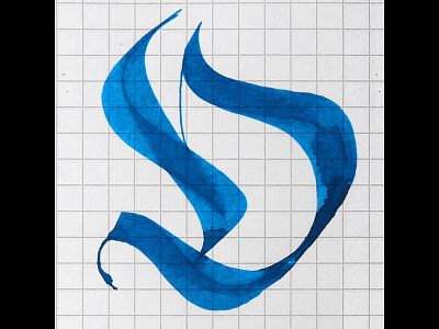 36 Days_D calligraphy design gothic handletters ink jato jatonez logo nib parallel pen
