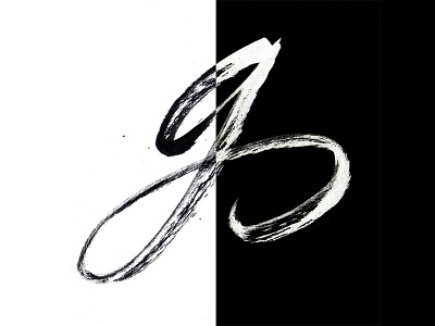 36 Days_G brush pen calligraphy cursive design handletters ink jato jatonez logo nib