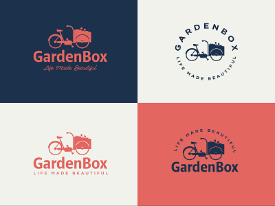 GardenBox Alt 3 branding flower bike garden logo