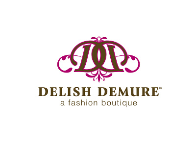 Delish Demure boutique clothing logo