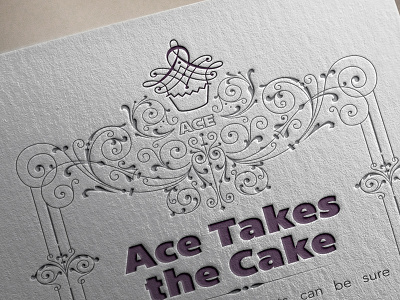 Star Momentum Invite cupcake invite letterpress