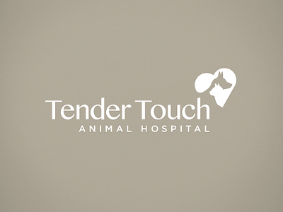 Tender Touch animals branding logo vet veterinarian