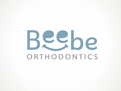 Beebe dental fun happy identity logo smile