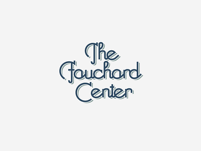 The Fauchard Center custom font logo type typeface