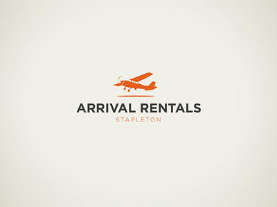 Arrival Rentals airplane denver logo