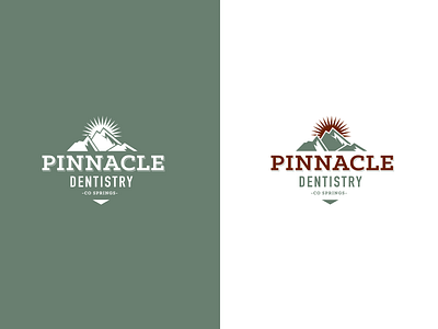 Pinnacle branding colorado logo mountains