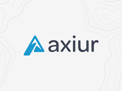 Axiur ax blue branding clean colorado identity logo mountain mountaineering