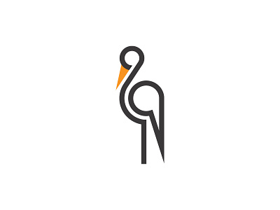Maternity Health Hub Logo branding clean health logo maternity simple stork symbol