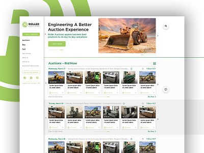 Auction Website app complex green lime ui ux web web design