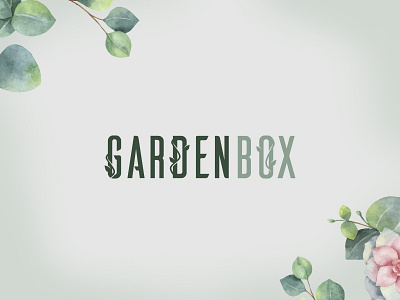 GardenBox Alt 2 box branding earthy garden gardening green organic plant