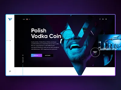 Polish Vodka Coin — Landing page agency animation app branding design illustration katowice landingpage minimalist olbromski onepage poland ui ux visiontrust vodka web webdesign website wordpress