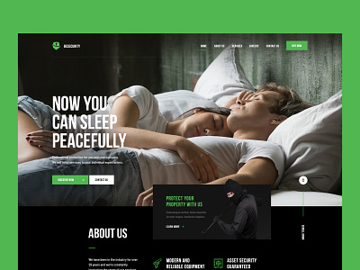 Security Agency — Website design landing minimalist olbromski theme ui visiontrust web website wp