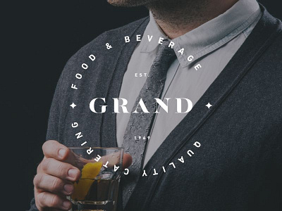 Grand Food & Beverage Logo catering food grand logo seal