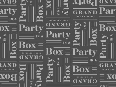 Box Party infinite party pattern serif