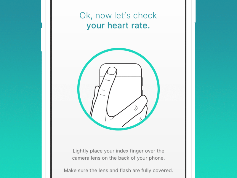 Study App Heart Rate Animation animation app data gif health heart infographic ios ui ux