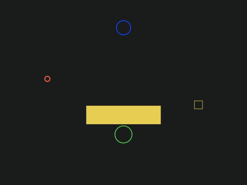 Playing with Shapes animate app bounce color ease gif keyframe loop smooth