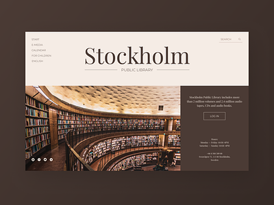 Frasurbane concept library design stockholm ui web design