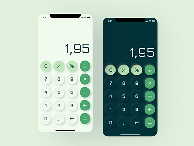 Calculator design app design calculator design dailyui dark mode design graphic design mobile design ui uiux ux web design