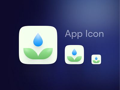 App Icon app design app icon application design figma icon home plant illustration logo mobile app mobile design reminder ui ux water plant