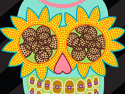 Sunflower Sugar Skull
