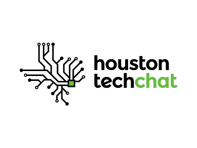 Final Houston Tech Chat Logo branding logo technology