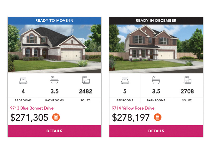 Home Cards webflow website