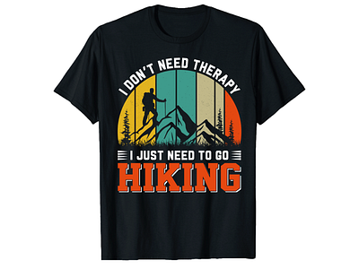 Hiking t-shirt design