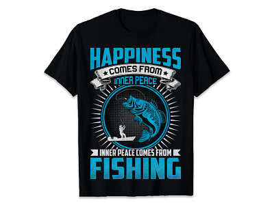 My latest project FISHING t-shirt design