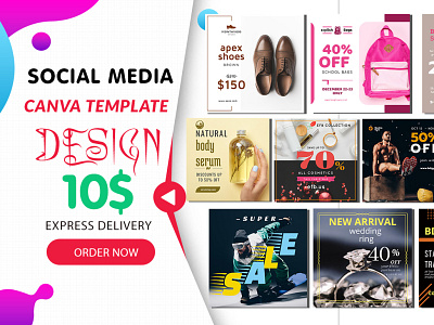 instagram canva | template | social media custom template