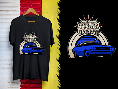 Car garage t-shirt design. Quotes: Turna garage active shirt art branding character clothing custom t shirt design graphic design illustrationtshirt logo mockup modern logo shirt t shirt t shirt bundle t shirt design idea t shirt designer t shirtdesign tshirt vectortshirt