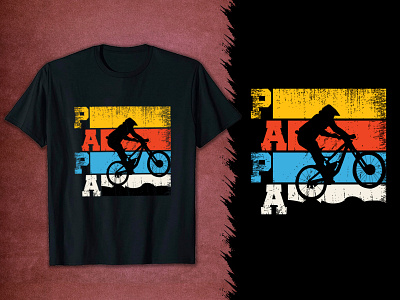 Mountain Bike T-Shirt Design. Papa 3d active shirt animation bike t shirt design branding clothing custom t shirt design graphic design illustration logo motion graphics papa t shirt design shirt svg t shirt tshirt typography t shirt ui vector t shirt vintage t shirt design