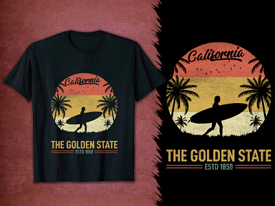 California T-Shirt Design