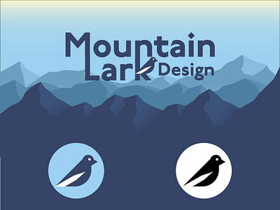 Mountain Lark Design Logos graphic design illustration logo