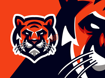 Head Tiger Logo mascot