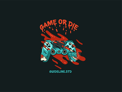 Game Or Die Illustration Gamepad