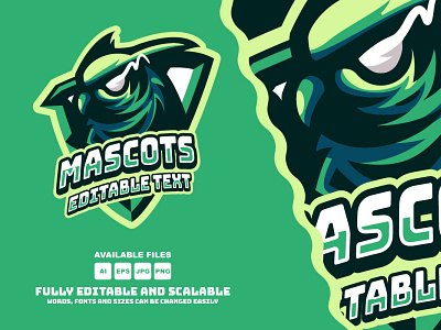 Owl Mascots Logo Esports animals branding design eagle illustration logocharacters mascots owl ui