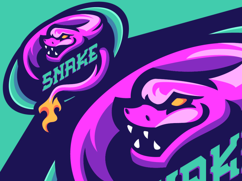 Snake Mascot Logo by IHD on Dribbble