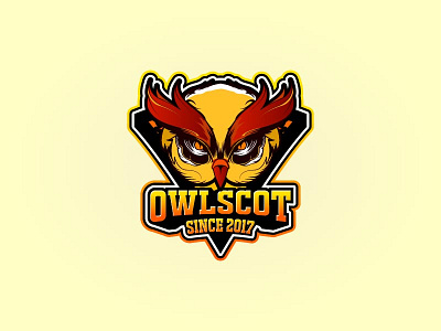 Owl Logo Badge animals animals logo logo owl owl logo symbol