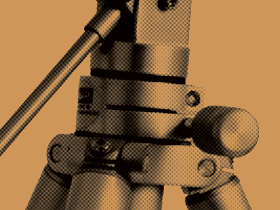 Favorite Tripod halftone in progress minimal poster