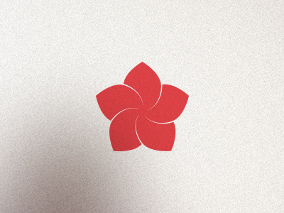 Rate of Convergence flower geometry logo red spiral vector