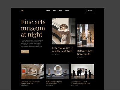 Museum  Website Concept