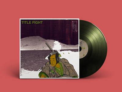 Title Fight "Floral Green" album album fight floral green illustration photoshop samurai title
