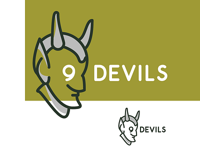 9 Devils Logo Concept concept devil logo mark nine vector wip