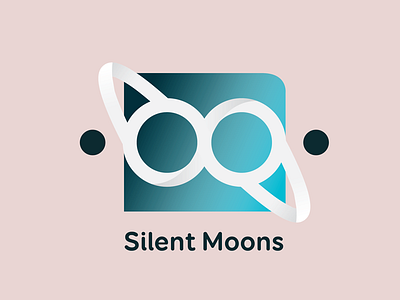 Silent Moons Logo abstract brand branding design gradient icon identity illustration logo planet space vector