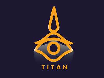 Titan Logo brand branding geometric gradient icon illustration logo planet space vector