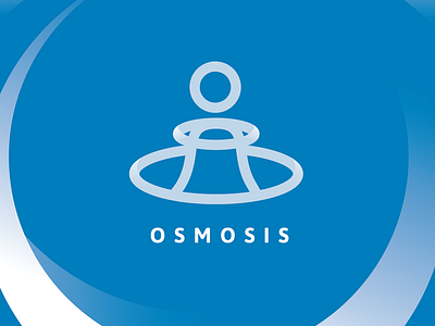 Osmosis Logo brand design illustration logo osmosis space