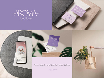 "AROMA" brand identity